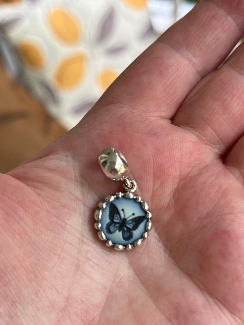 Pandora Butterfly Cameo Charm / Pendant - DISCONTINUED LIMITED RUN - Authentic